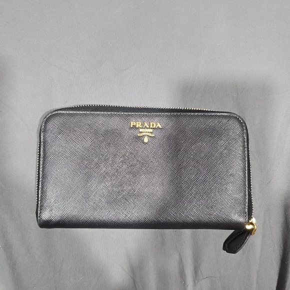 Prada Black Leather Wallet